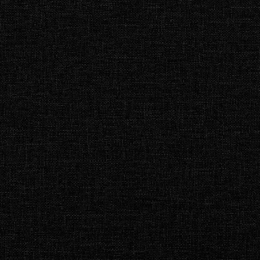 Zweisitzer-Sofa Schwarz 140 cm Stoff