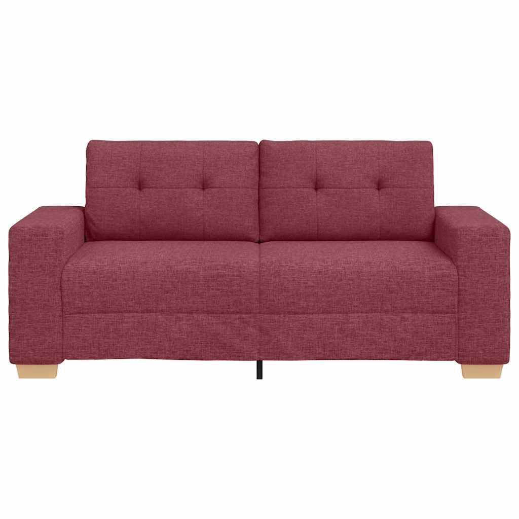 Loveseat-Sofa Weinrot 140 cm Stoff