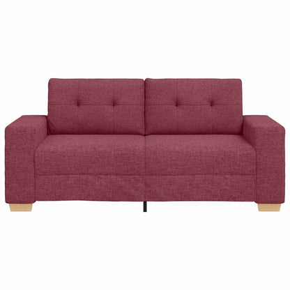 Loveseat-Sofa Weinrot 140 cm Stoff