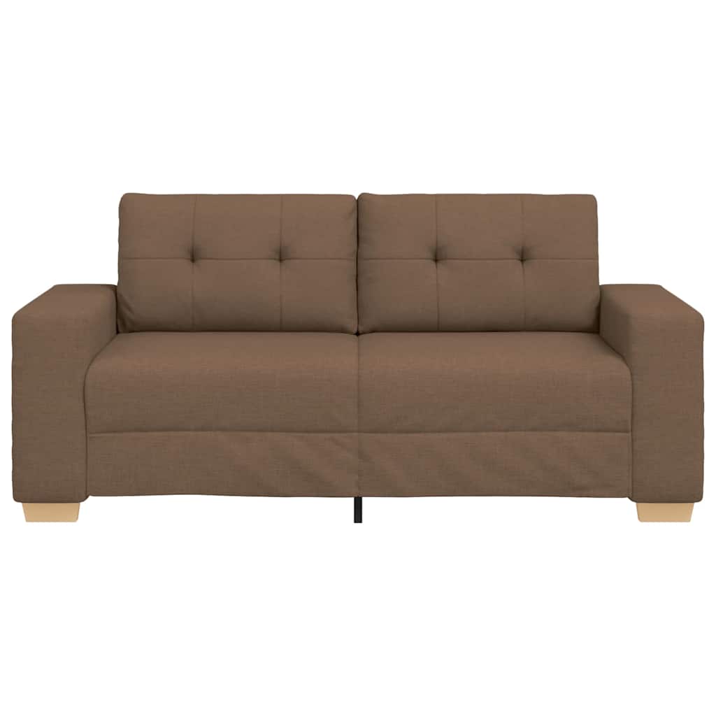 Loveseat-Sofa Braun 140 cm Stoff