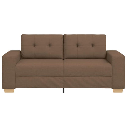 Loveseat-Sofa Braun 140 cm Stoff