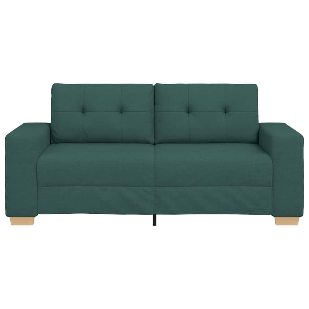 Loveseat-Sofa Dunkelgrün 140 cm Stoff
