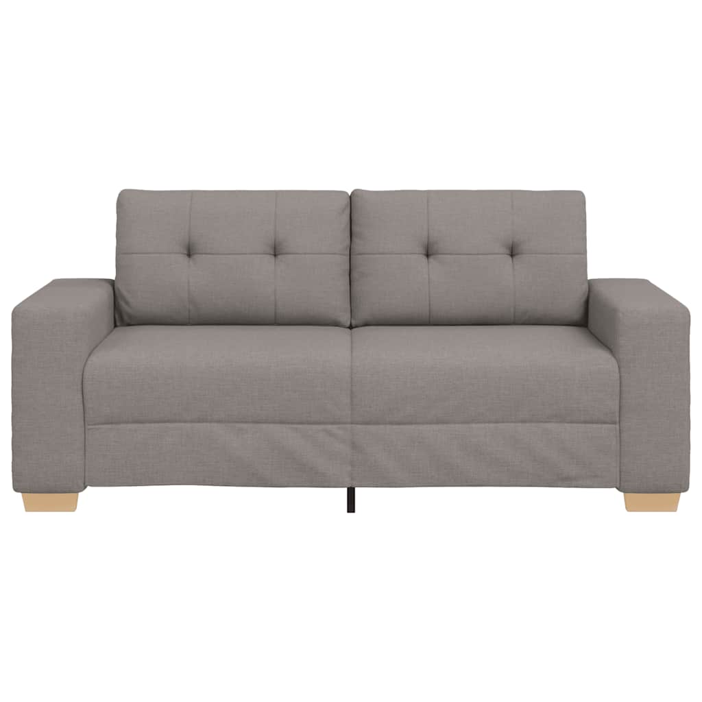 Loveseat-Sofa Taupe 140 cm Stoff