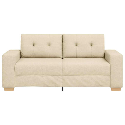 Loveseat-Sofa Creme 140 cm Stoff