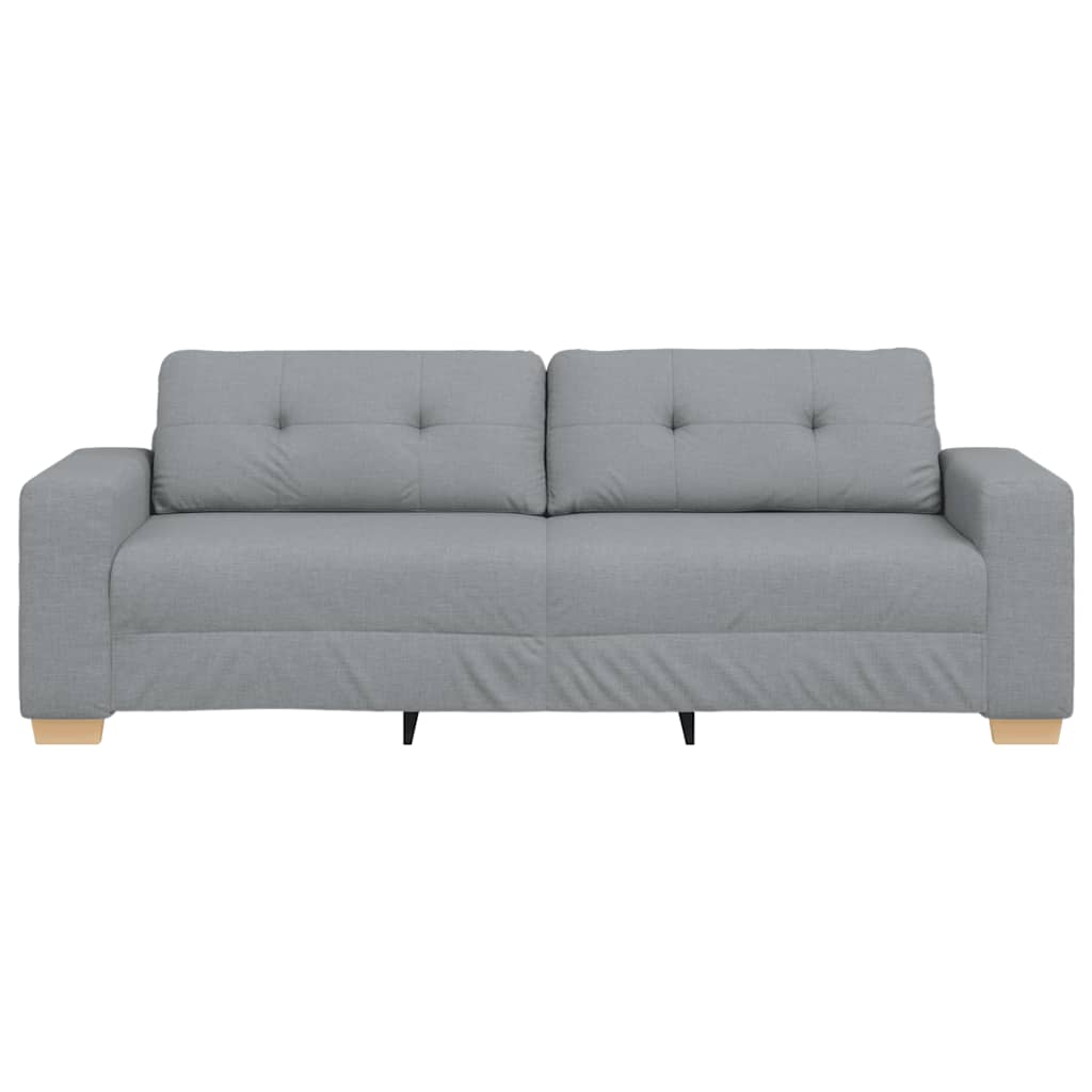 3-Sitzer-Sofa Hellgrau 180 cm Stoff
