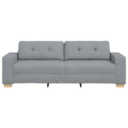 3-Sitzer-Sofa Hellgrau 180 cm Stoff