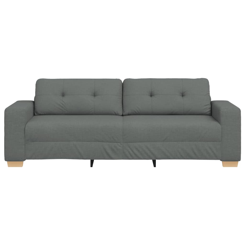 3-Sitzer-Sofa Dunkelgrau 180 cm Stoff