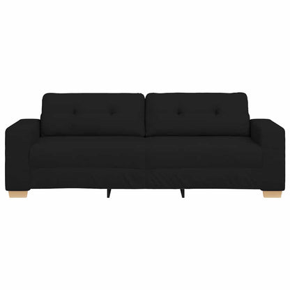 3-Sitzer-Sofa Schwarz 180 cm Stoff
