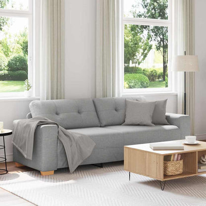 | 3-Sitzer-Sofa | mit Kissen Wolkengrau Stoff
