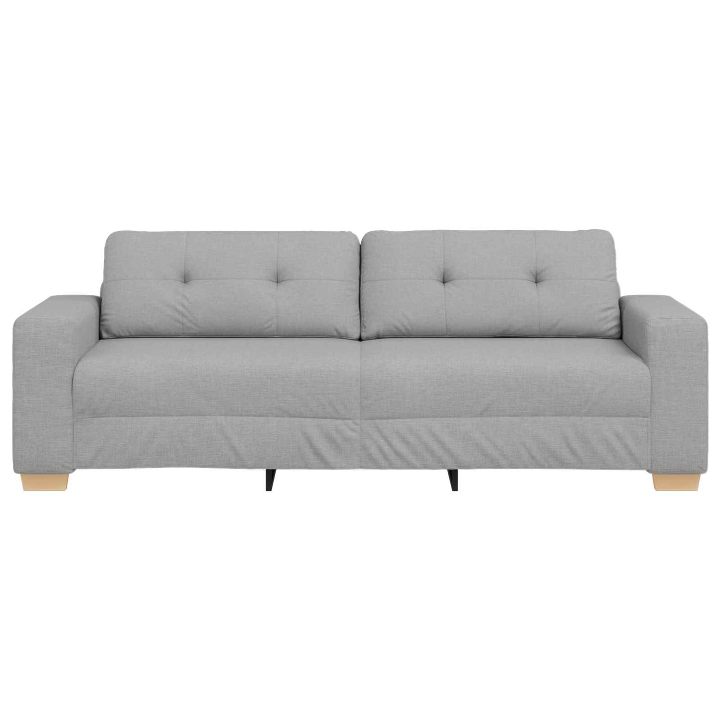 | 3-Sitzer-Sofa | mit Kissen Wolkengrau Stoff