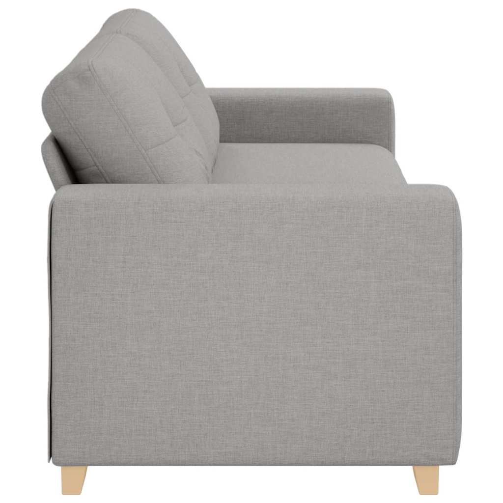 | 3-Sitzer-Sofa | mit Kissen Wolkengrau Stoff