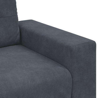 Sessel Dunkelgrau 60 cm Samt