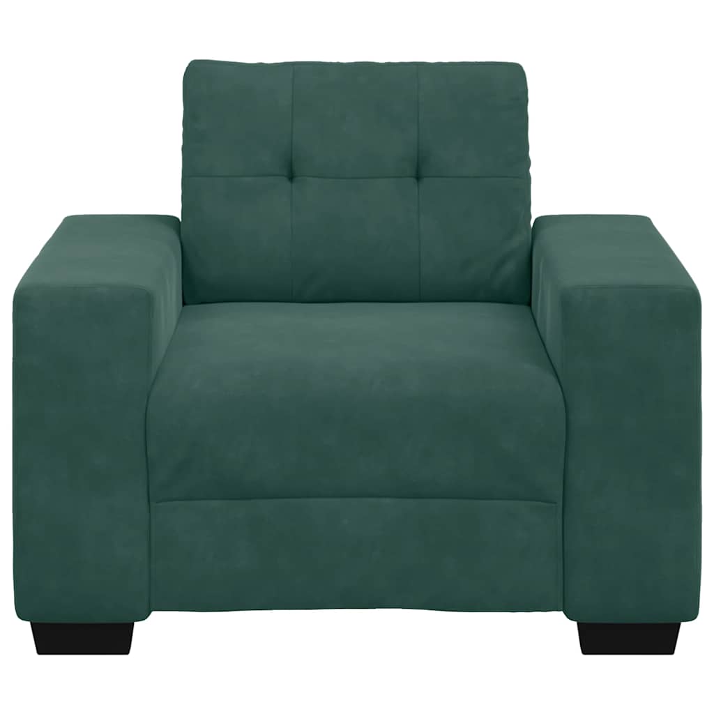 Sessel Dunkelgrün 60 cm Samt