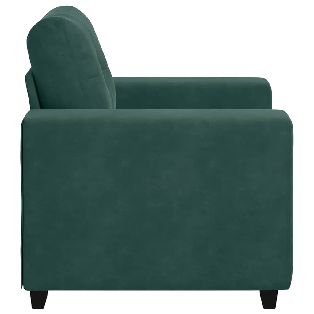Sessel Dunkelgrün 60 cm Samt