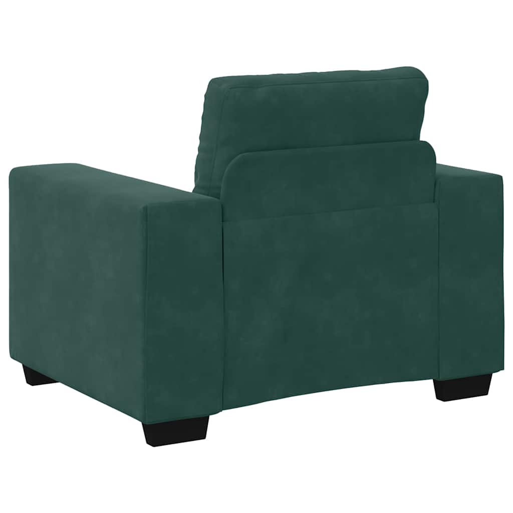 Sessel Dunkelgrün 60 cm Samt
