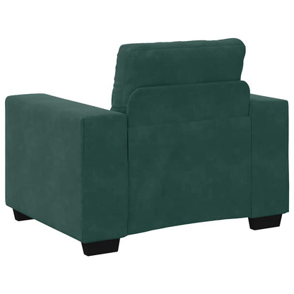 Sessel Dunkelgrün 60 cm Samt