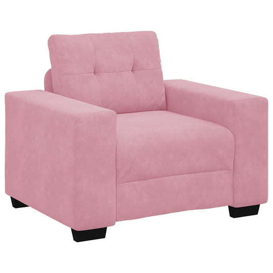 Lænestol Pink 59 cm Fløjl