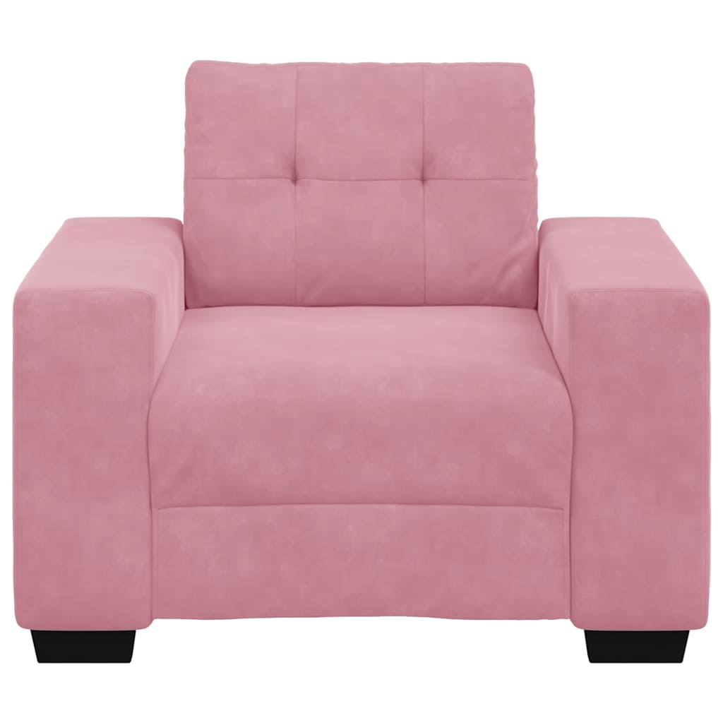 Lænestol Pink 59 cm Fløjl