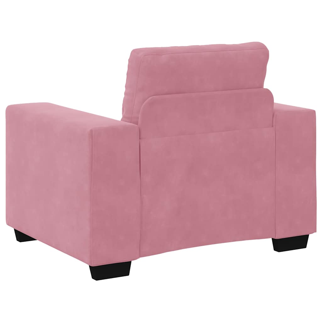 Lænestol Pink 59 cm Fløjl