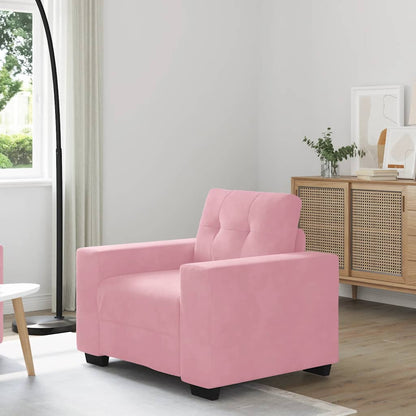 Lænestol Pink 59 cm Fløjl
