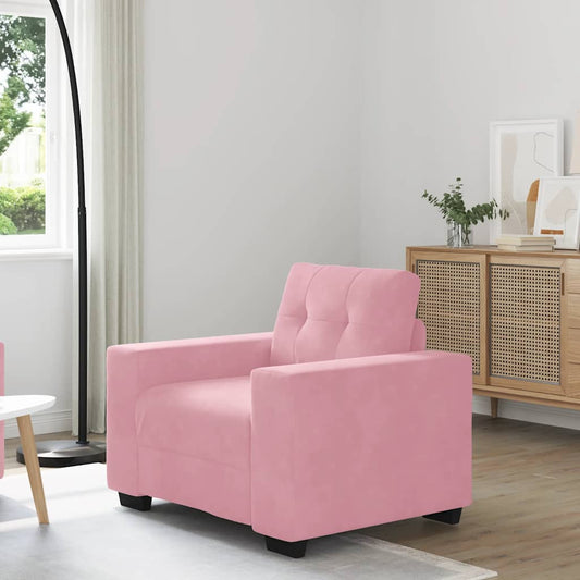 Lænestol Pink 59 cm Fløjl