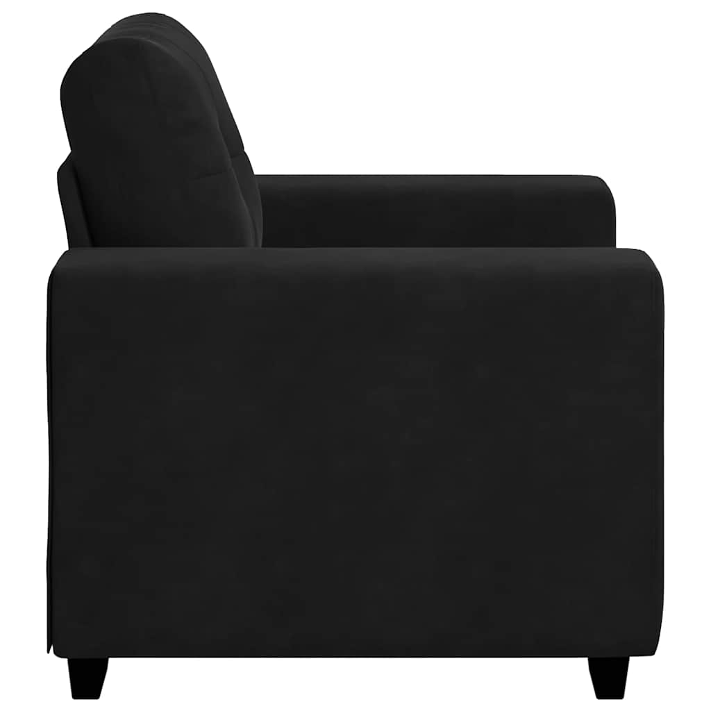 Sessel Schwarz 60 cm Samt