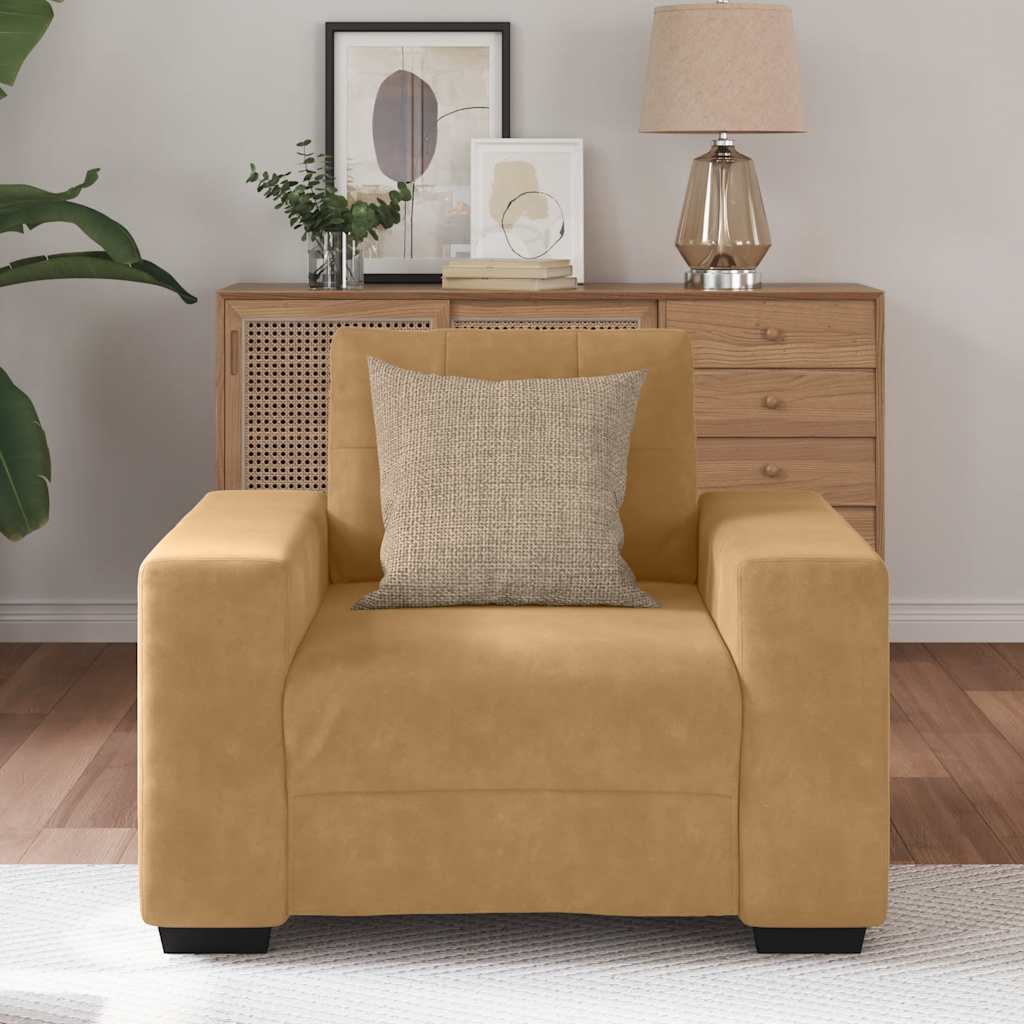 Sessel Braun 60 cm Samt