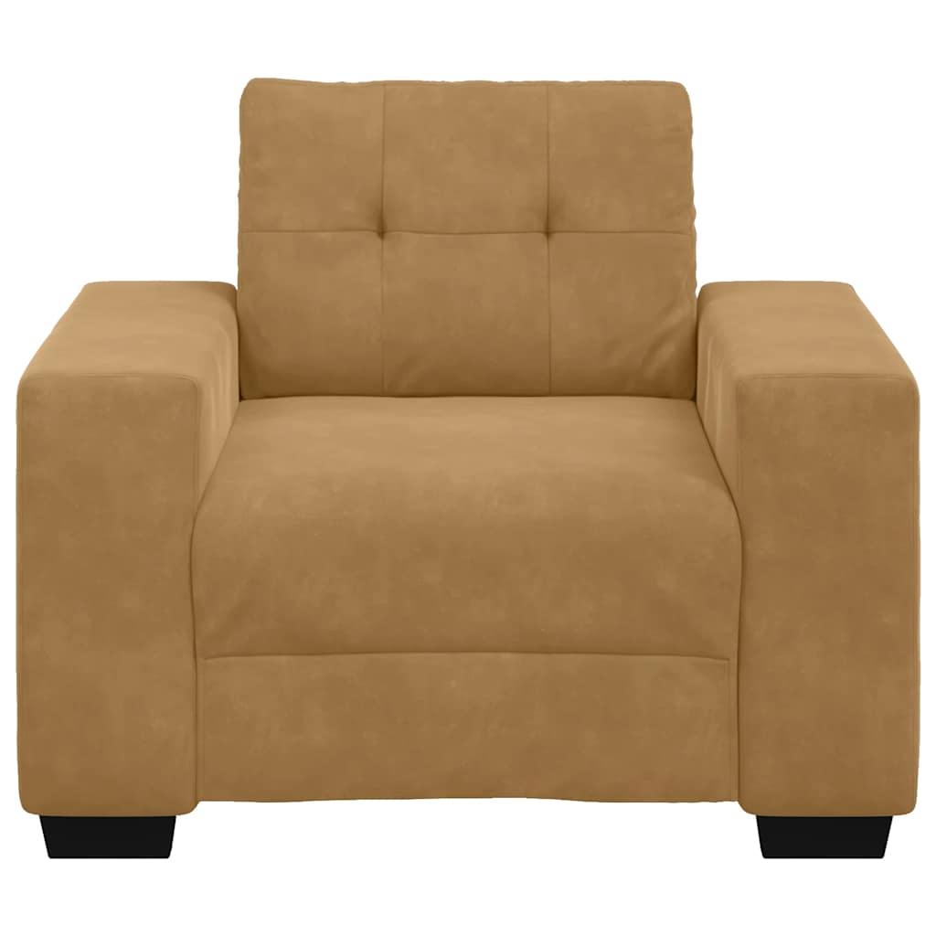 Sessel Braun 60 cm Samt