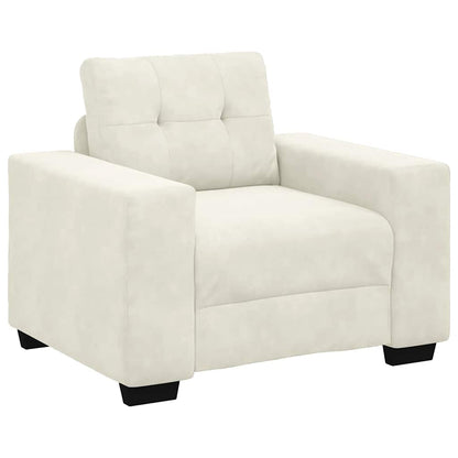 Lænestol Creme 59 cm Fløjl