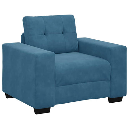 Sessel Blau 60 cm Samt