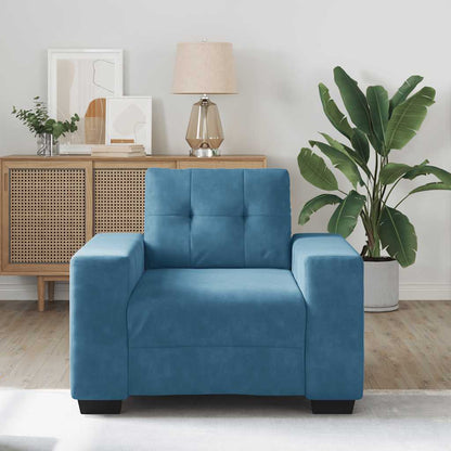 Sessel Blau 60 cm Samt