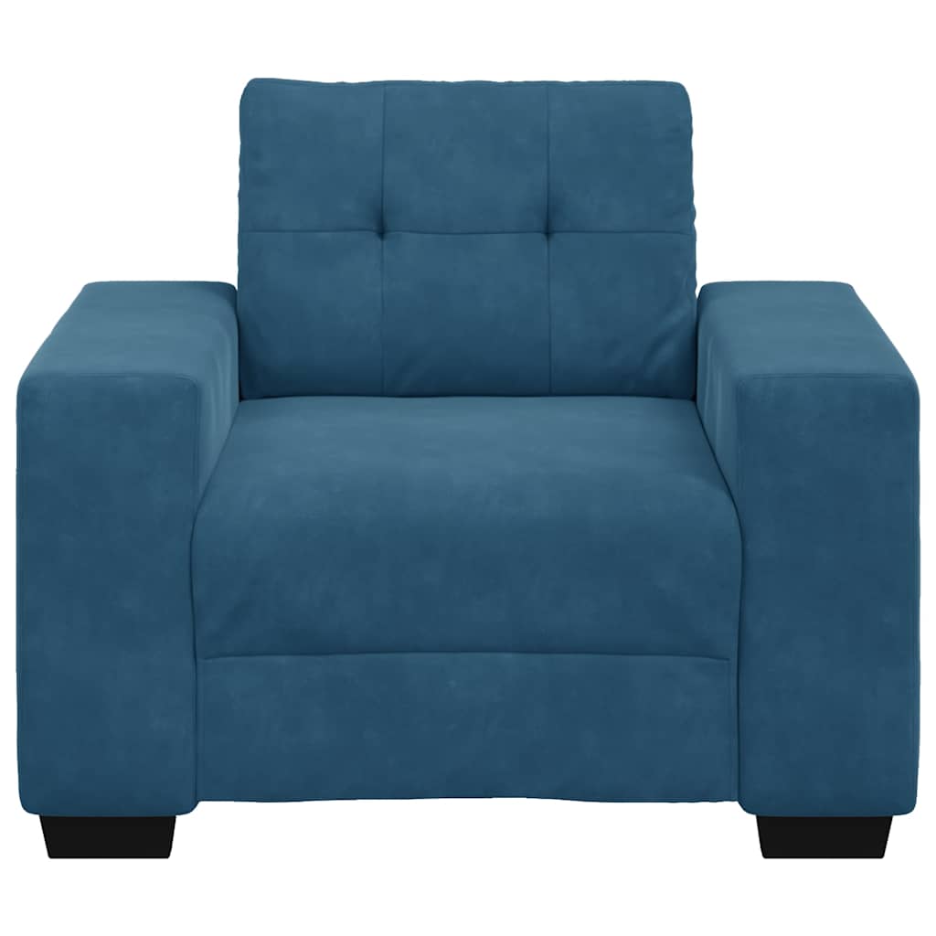 Sessel Blau 60 cm Samt