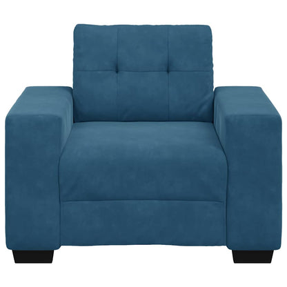 Sessel Blau 60 cm Samt