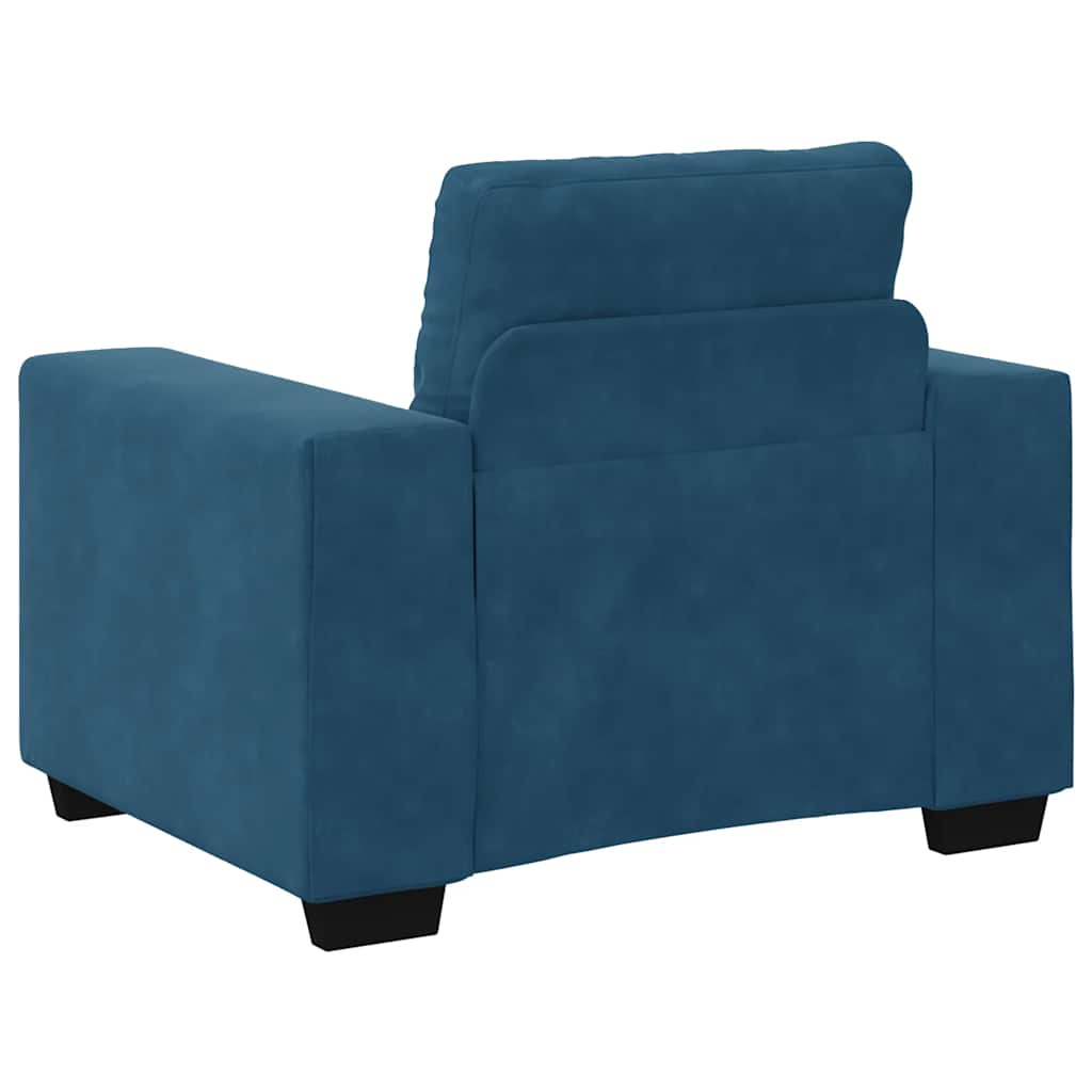 Sessel Blau 60 cm Samt