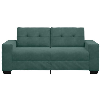 Zweisitzer-Sofa Dunkelgrün 140 cm Samt