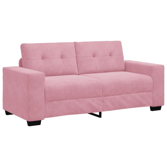 Zweisitzer-Sofa Rosa 140 cm Samt