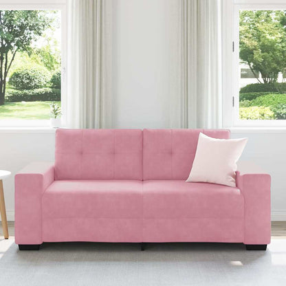 Zweisitzer-Sofa Rosa 140 cm Samt