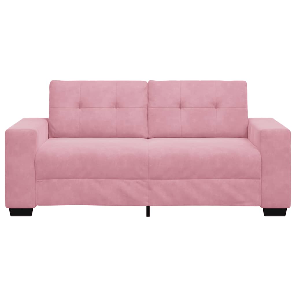 Zweisitzer-Sofa Rosa 140 cm Samt