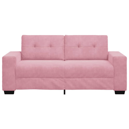 Zweisitzer-Sofa Rosa 140 cm Samt