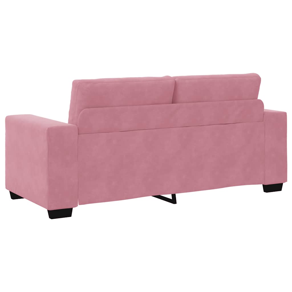 Zweisitzer-Sofa Rosa 140 cm Samt