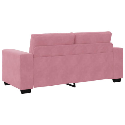 Zweisitzer-Sofa Rosa 140 cm Samt