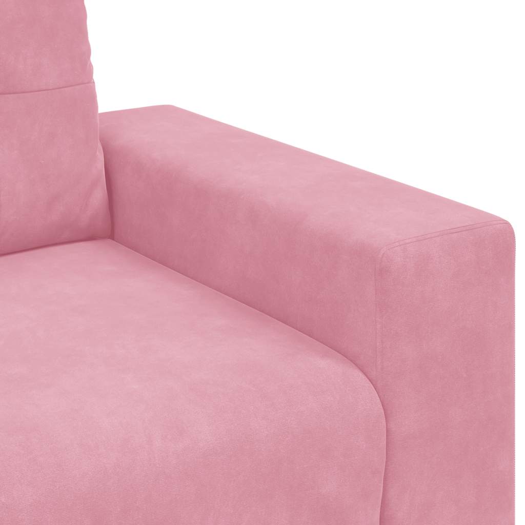 Zweisitzer-Sofa Rosa 140 cm Samt