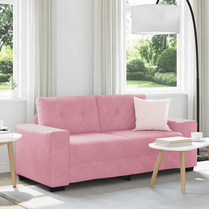 Zweisitzer-Sofa Rosa 140 cm Samt