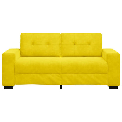 Zweisitzer-Sofa Gelb 140 cm Samt