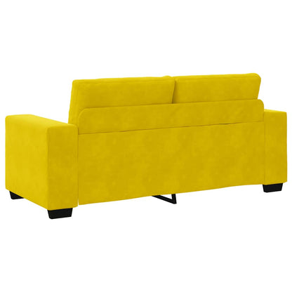 Zweisitzer-Sofa Gelb 140 cm Samt