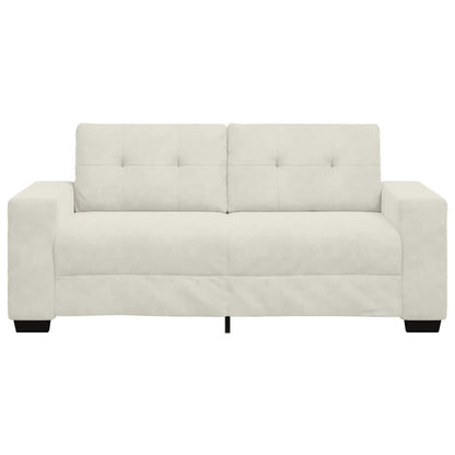 Zweisitzer-Sofa Creme 140 cm Samt