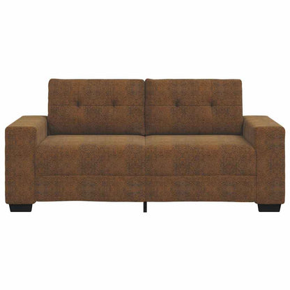 Zweisitzer-Sofa mit Kissen Braun Kunstleder