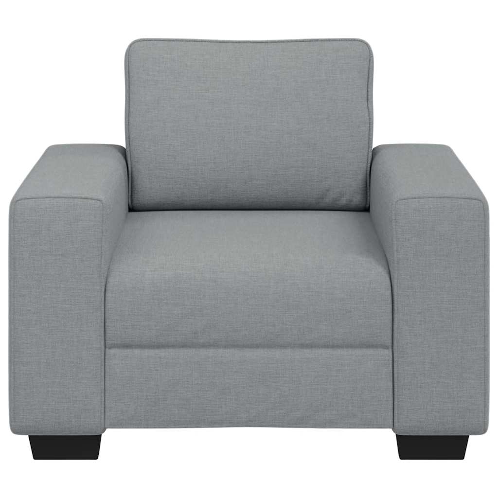 Sessel Hellgrau 60 cm Stoff