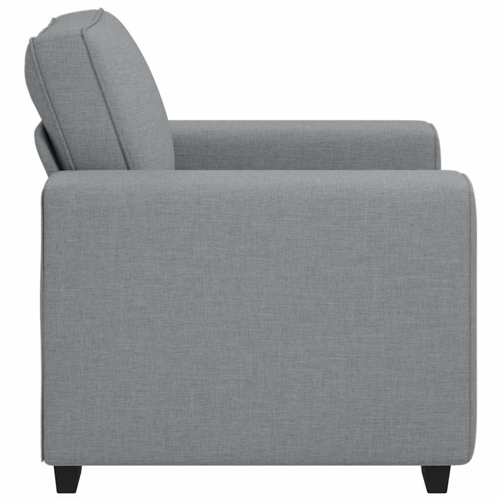 Sessel Hellgrau 60 cm Stoff
