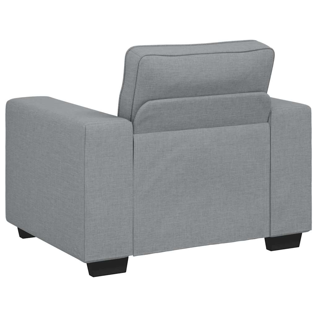 Sessel Hellgrau 60 cm Stoff